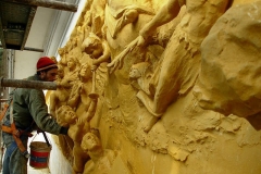 Restauración de conjunto escultórico del capitel.