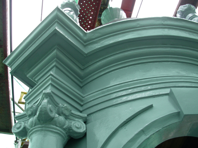 Detalle de la linterna.
