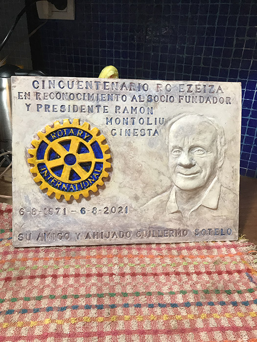 Placa Rotary Club